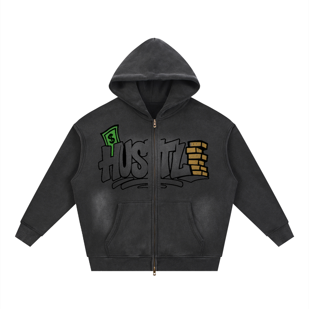 Hustle Cloth skyline  Hoodie