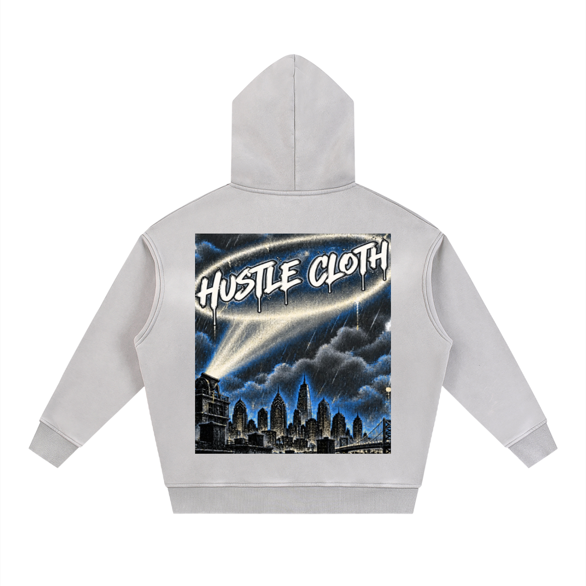 Hustle Cloth skyline  Hoodie
