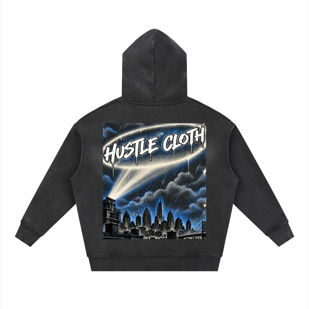 Hustle Cloth skyline  Hoodie