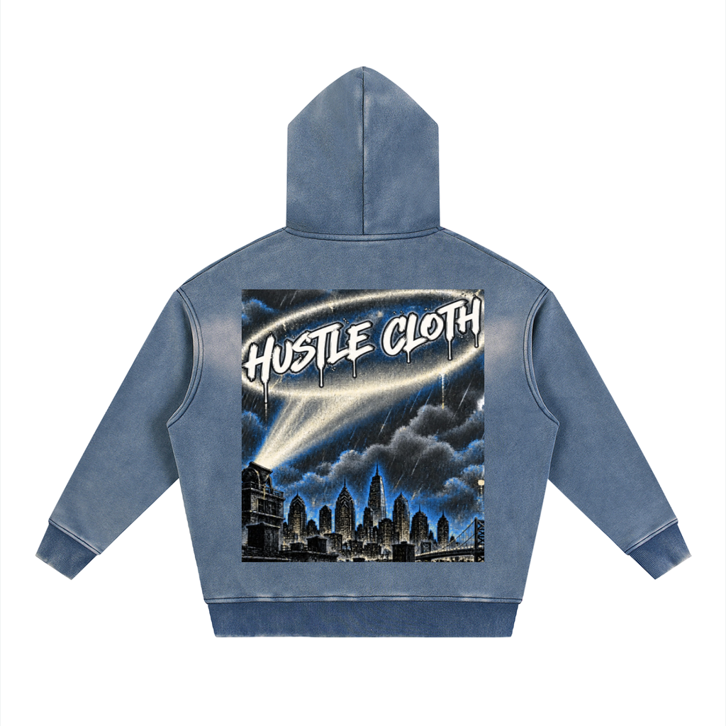 Hustle Cloth skyline  Hoodie