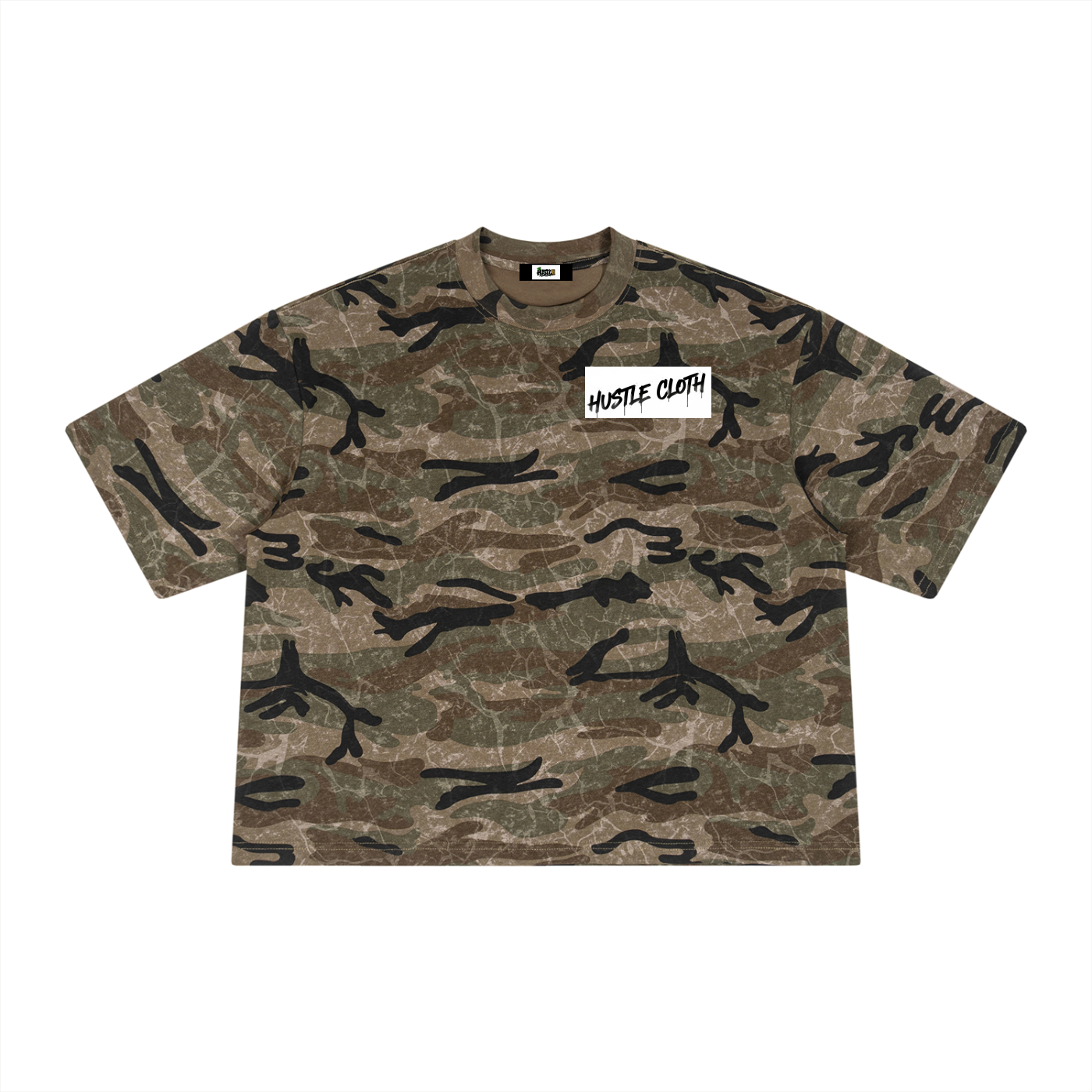 Unisex Boxy Camo Print T-Shirt