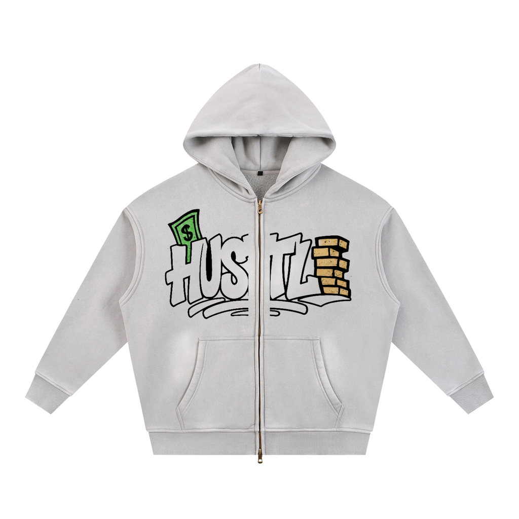 Hustle Cloth skyline  Hoodie