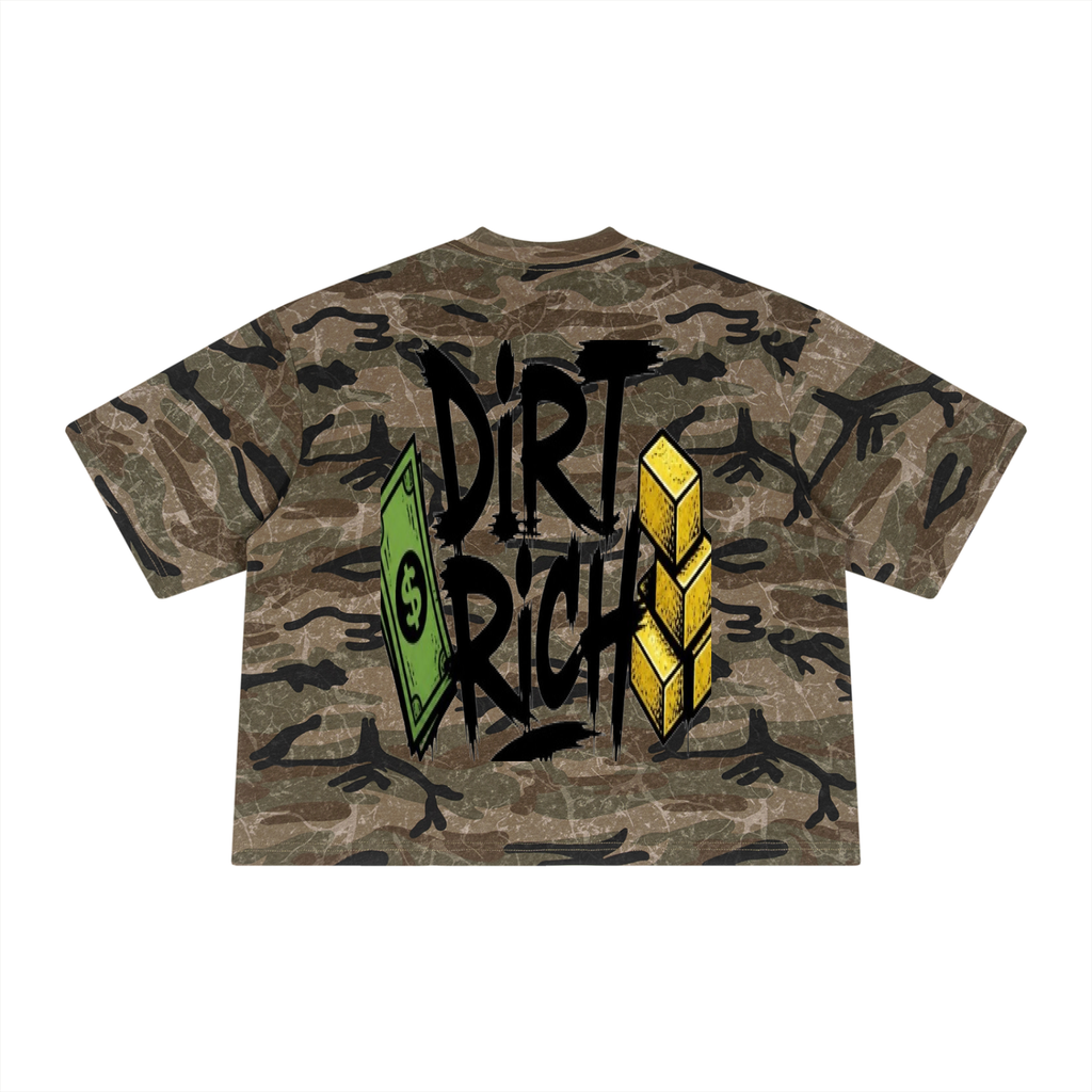 Unisex Boxy Camo Print T-Shirt