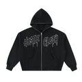 Full-Zip Boxy Hoodie