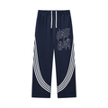 Curved Stripe Straight Sweatpants
