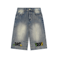 Vintage Wash Baggy Denim Shorts