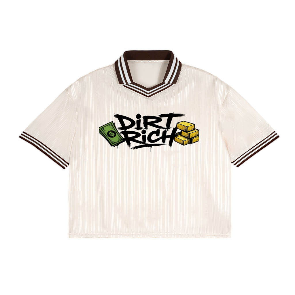Contrast Stripes Polo Collar T-Shirt