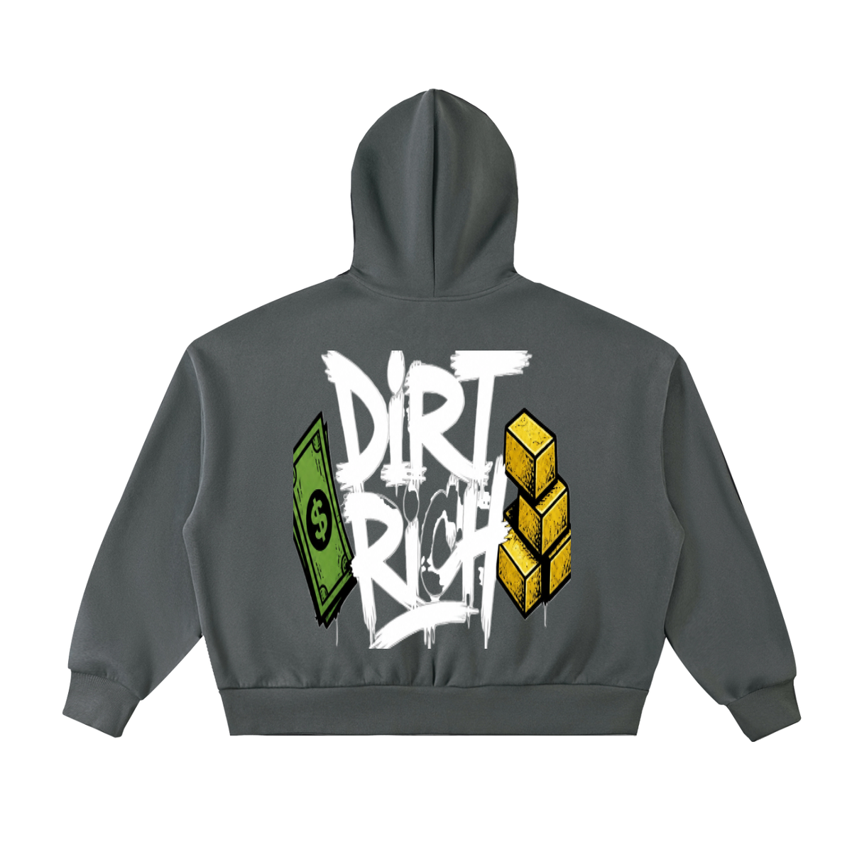 Full-Zip Boxy Hoodie