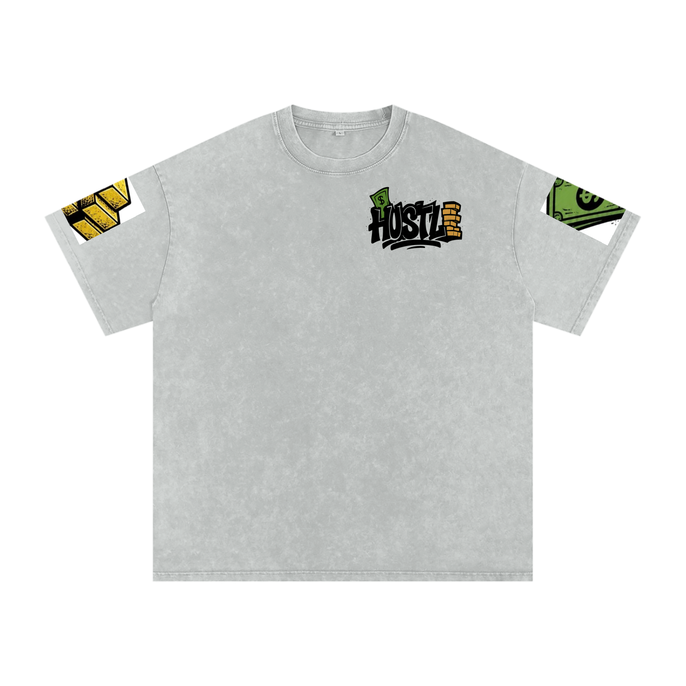 Snow Washed Oversized Cotton T-Shirt