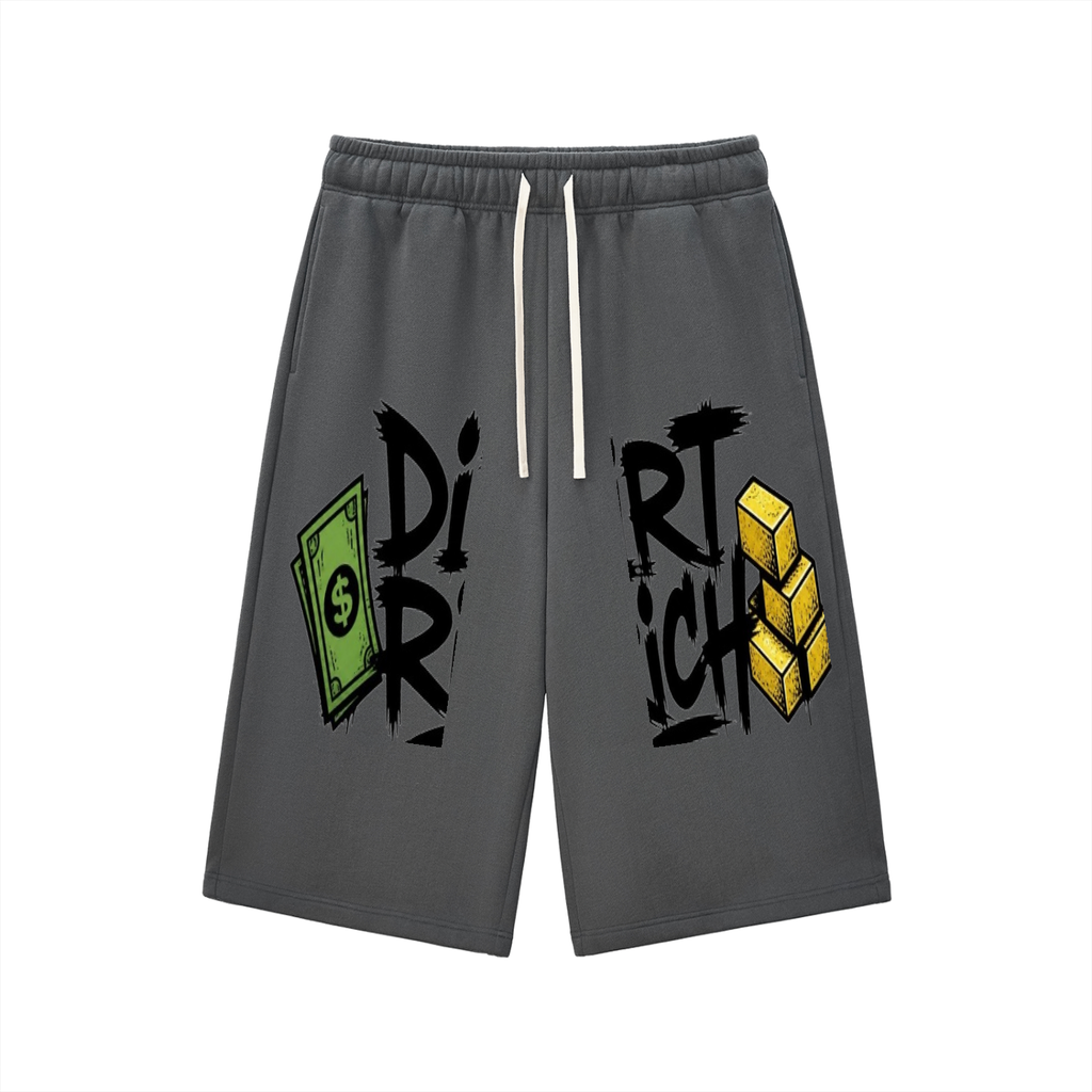 Relaxed Drawstring Three-quarter Sweatpants