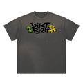 Hand-Frayed Sunfade Paint Splatter T-Shirt