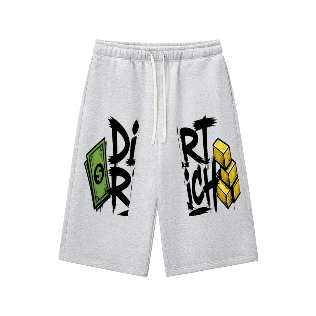 Relaxed Drawstring Three-quarter Sweatpants