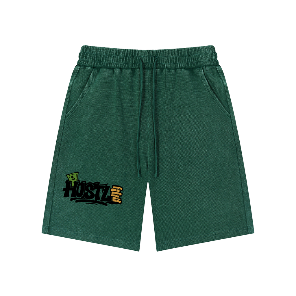 Mineral Wash Waffle Knit Shorts