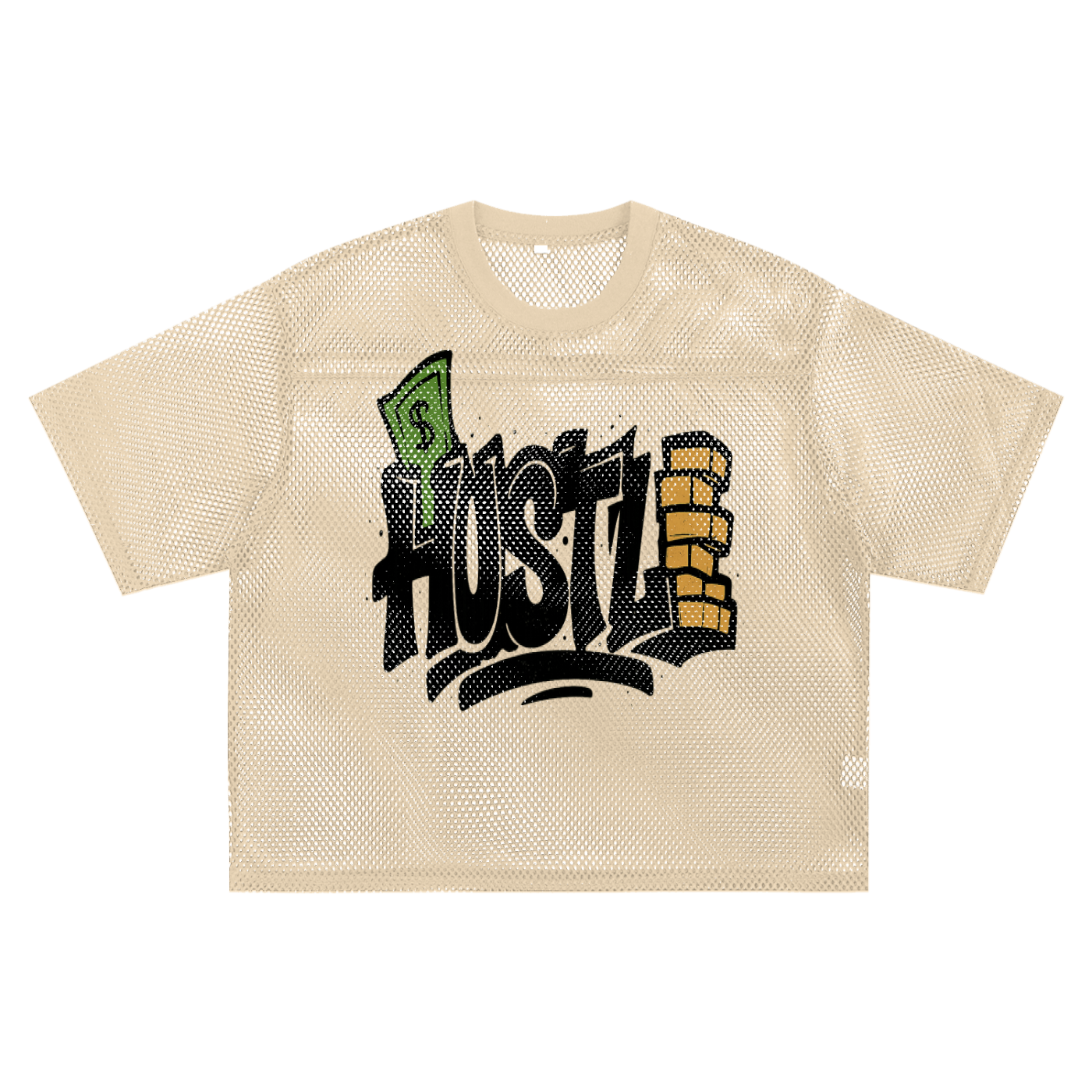 See-through Boxy Net T-Shirt