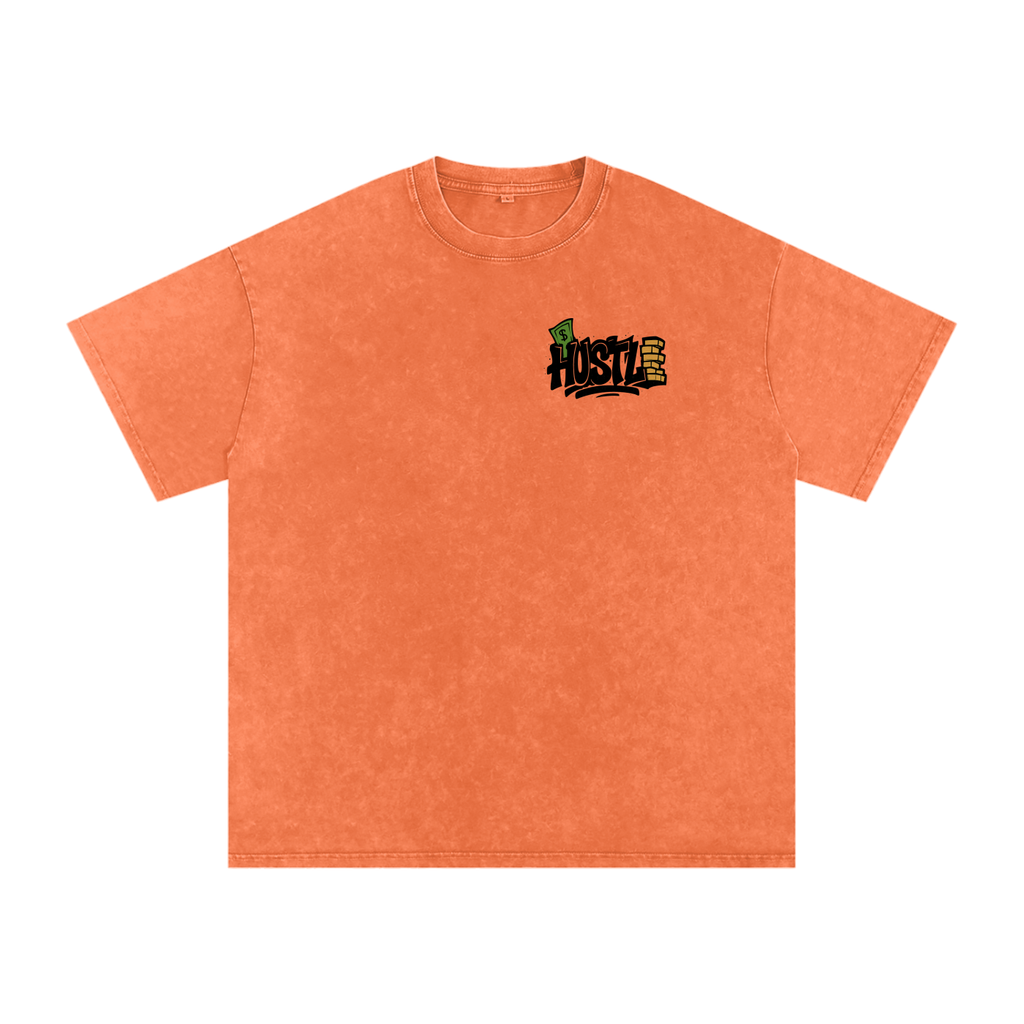 Snow Washed Oversized Cotton T-Shirt